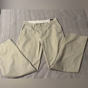 Ralph Lauren Polo Tan Classic Fit Pants Flat Front